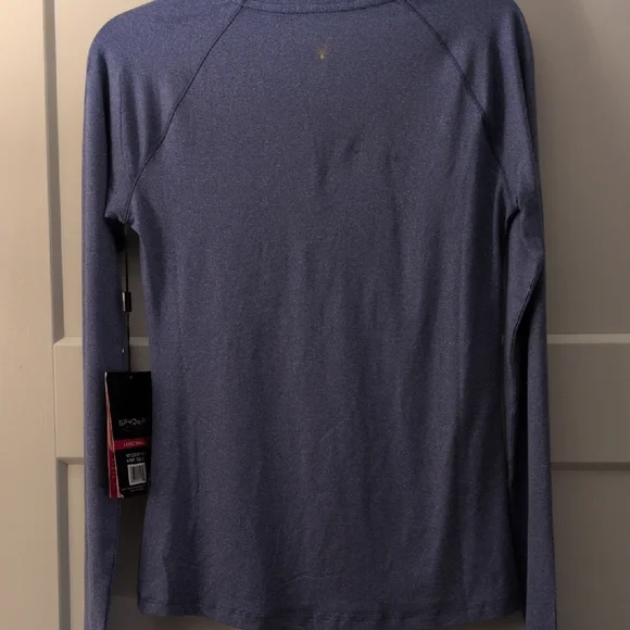 Spyder Women's Heathered Blue Long Sleeve Tee - Picture 8 of 8